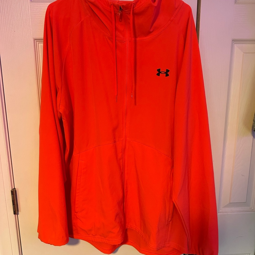 Under Armour Bright Red Zip-Up Jacket